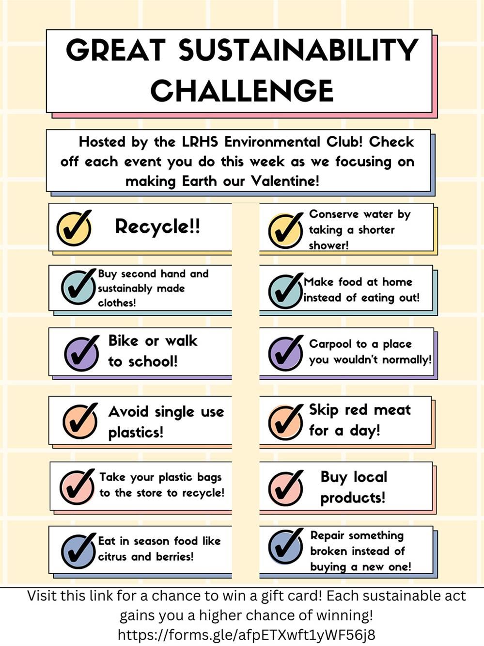  sustainability challenge